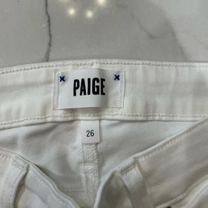 PAIGE white jeans ankle cutoff